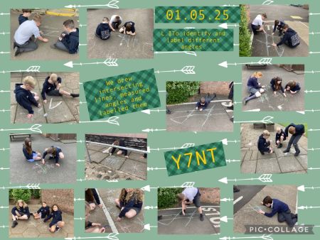 Year 7NT Outdoor learning- Identifying & labelling angles 