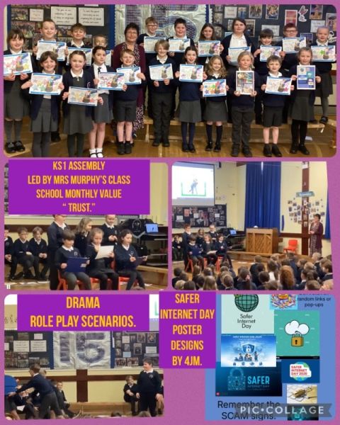 KS1 Assembly Monthly Value in February of Trust Led by Mrs Murphy’s class 