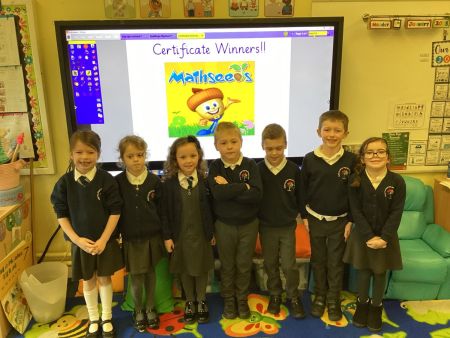 Mathseeds Certificate Winners in 2RS!